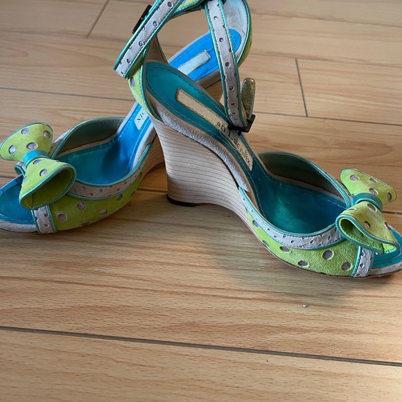 Christian Lacroix Heeled Wedge Sandals - Picture 3 of 3